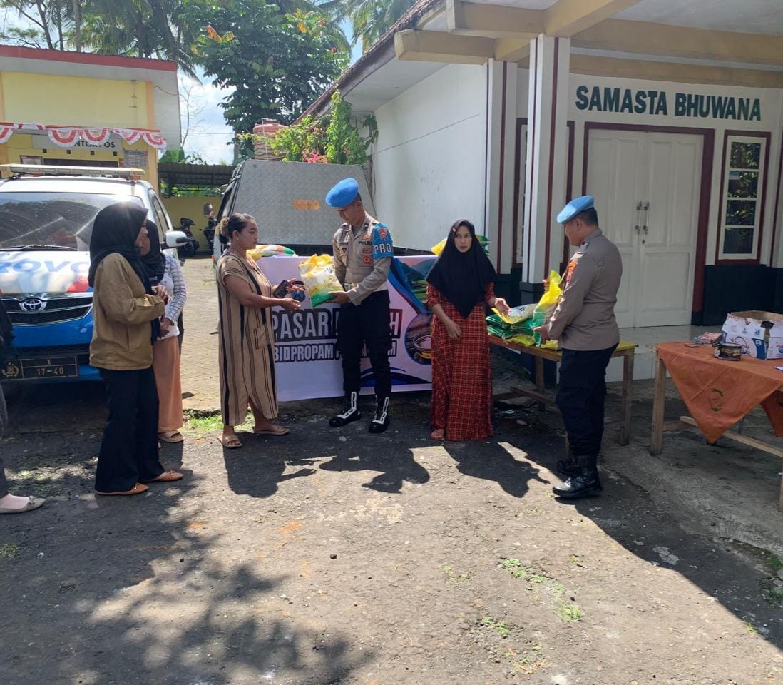 Gerakan Pangan Murah Polres Lumajang