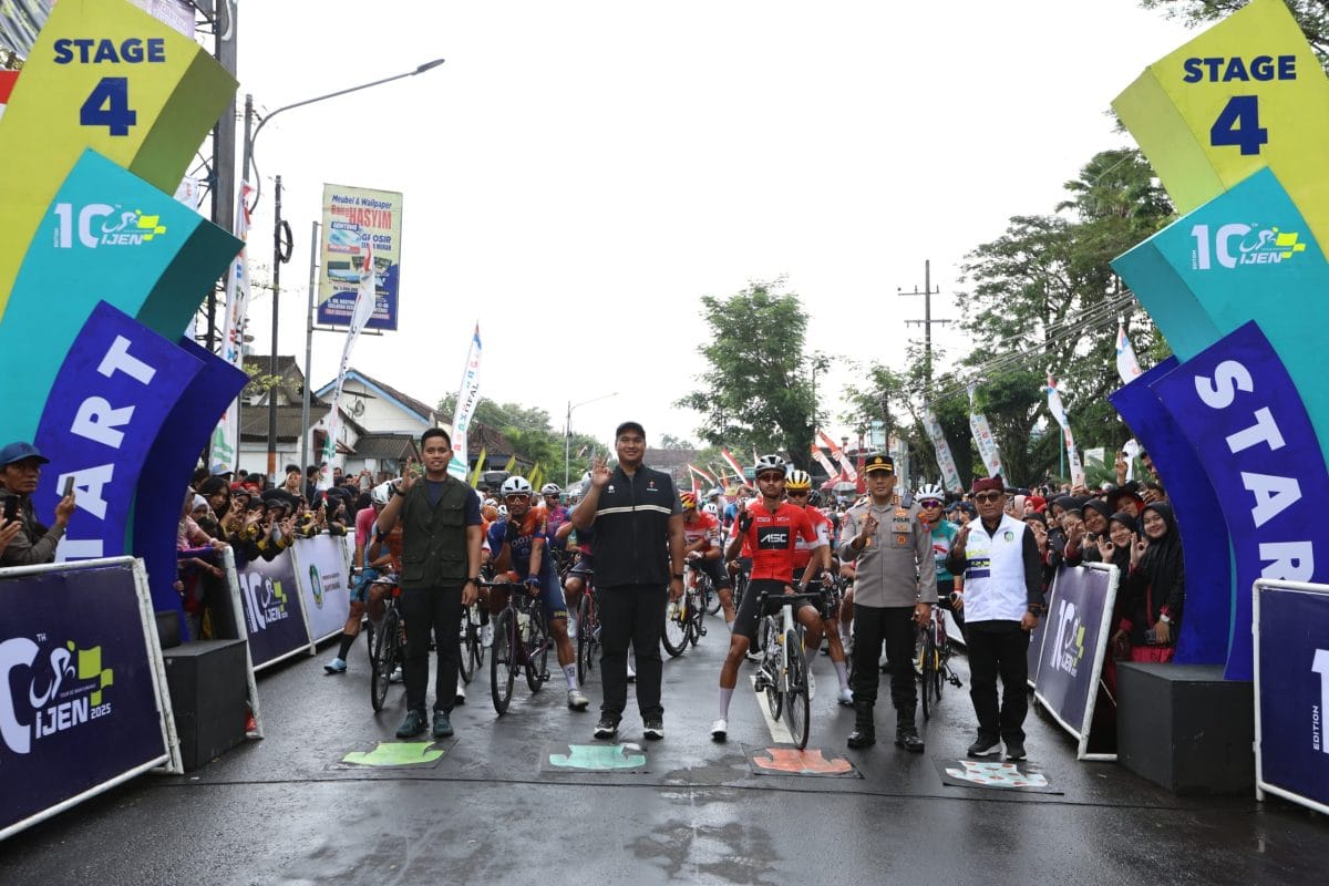 Polresta Banyuwangi Pastikan Jalur Balap Sepeda TdBI Etape Empat Aman