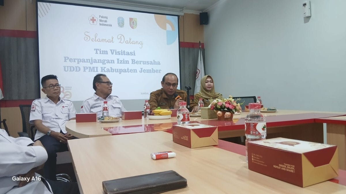Dinkes Jember Lakukan Visitasi Izin Operasional UDD PMI