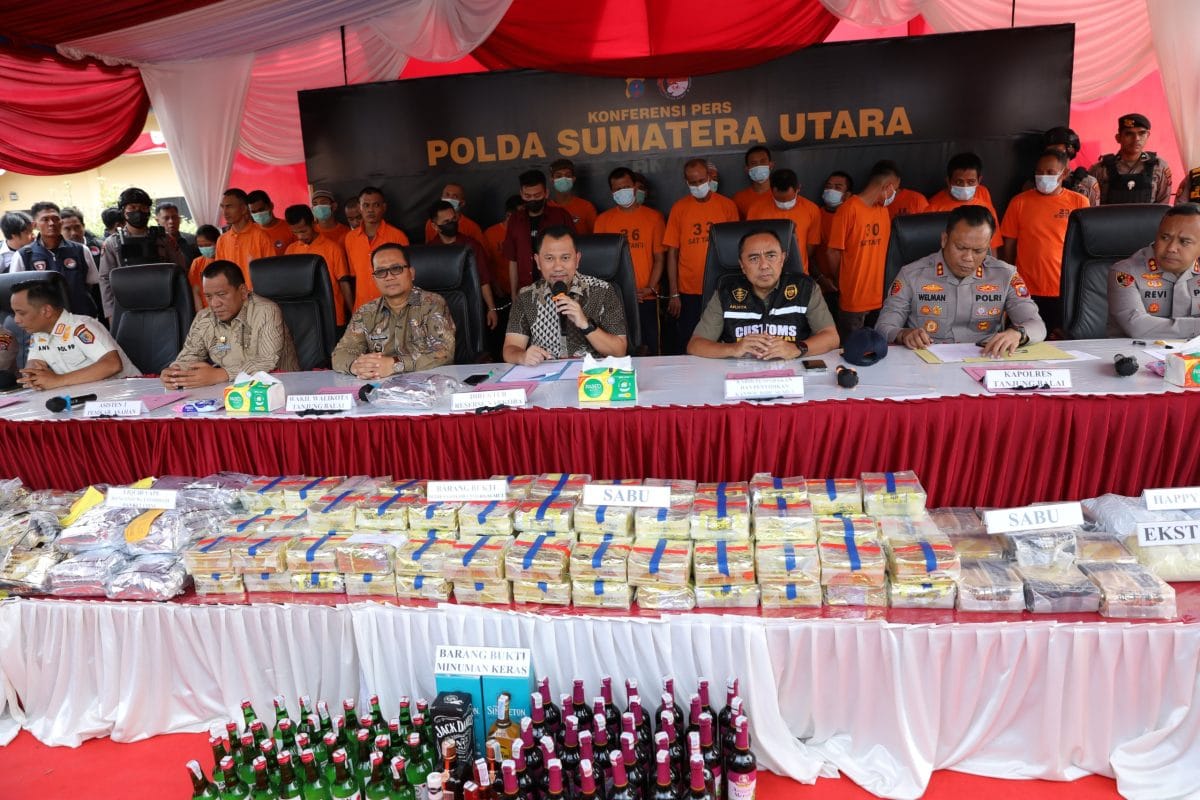 Polda Sumut Ungkap 603 Kasus Narkoba