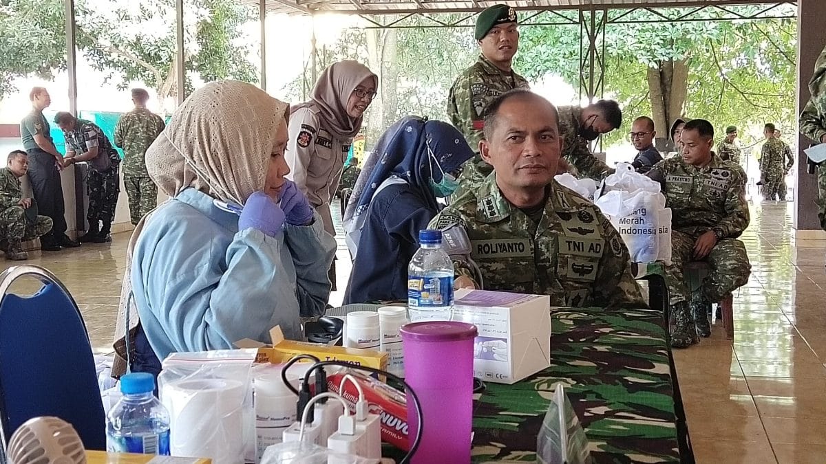 HUT ke-62 Brigif 9/DY/2 Kostrad Jember Gelar Donor Darah