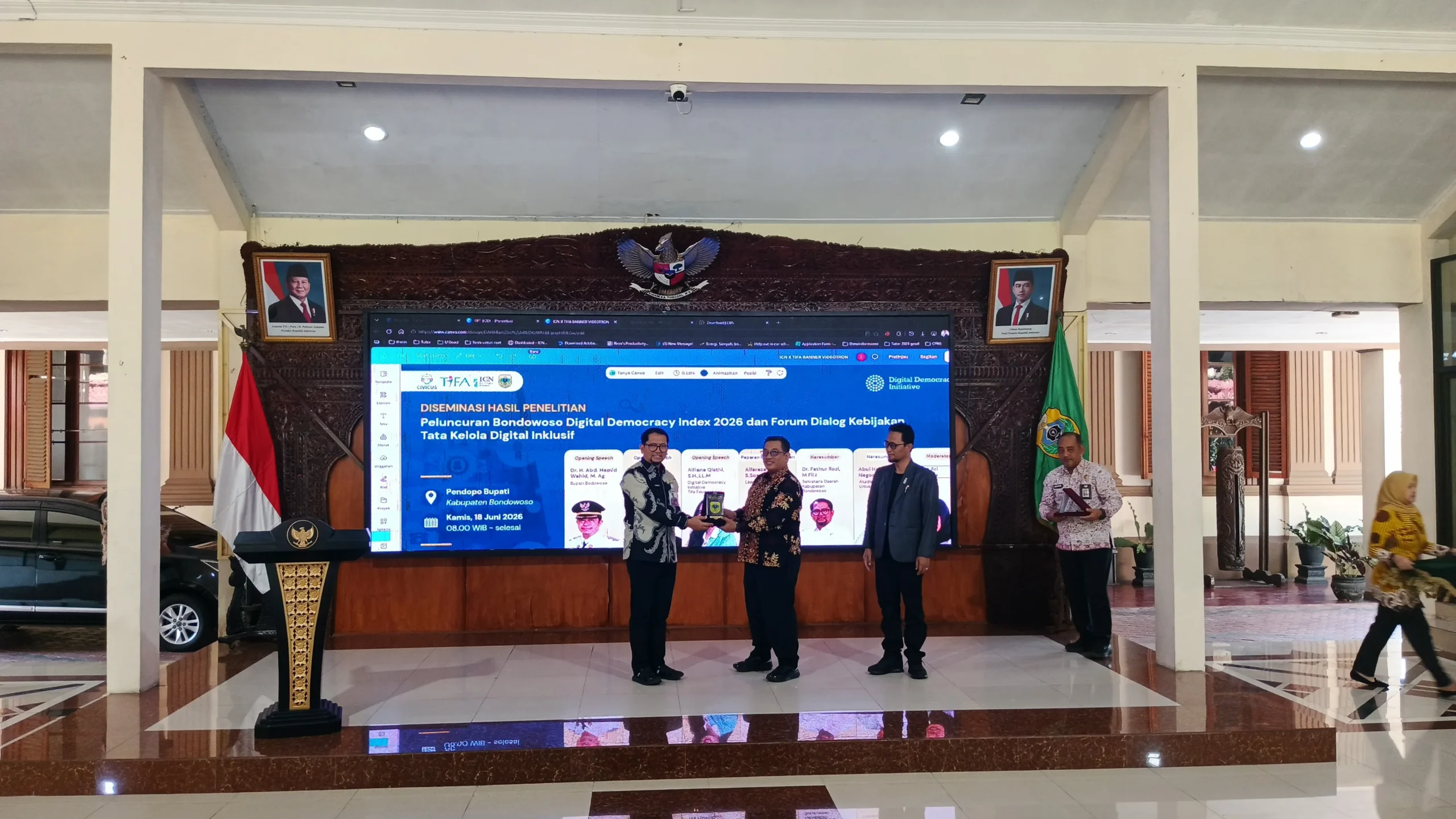 Bondowoso Siap Tindak Lanjuti Rekomendasi Demokrasi Digital untuk Tingkatkan Layanan Publik