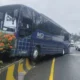 Bus MGI Terpental Setelah Menabrak Median di Tol Cipularang, Lihat! Dua Kecelakaan Beruntun di KM 100