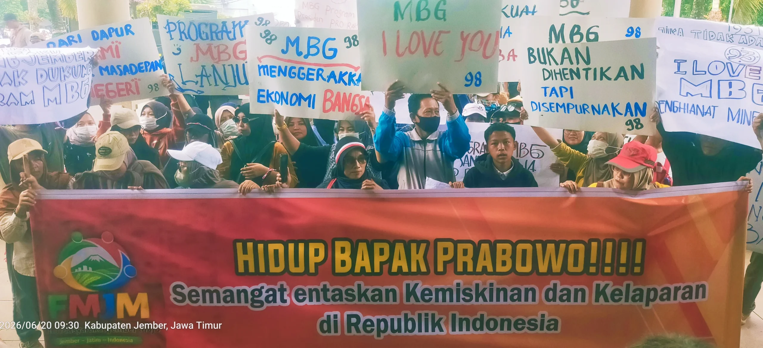 FMJM Gelar Aksi Damai Kawal Program Makan Bergizi Gratis (MBG) di Jember