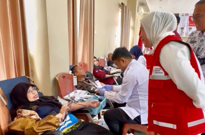 Gandeng PGRI, PMI Kota Palembang Targetkan 100 Kantong Darah