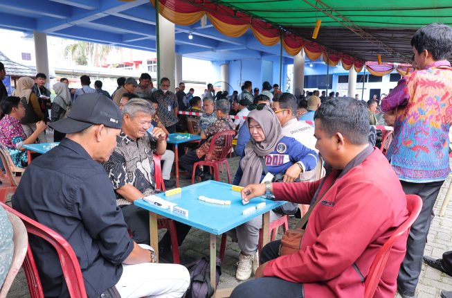 HUT ke-1343 Palembang: Diskominfo Gelar Turnamen Gaple dan Efootball Antar OPD dan Media