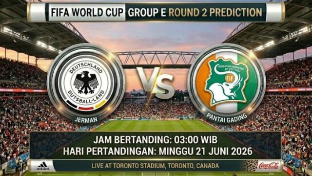 Jadwal Live Streaming Jerman vs Pantai Gading: Kick-off 21 Juni 2026 Pukul 03.00 WIB di Toronto Stadium