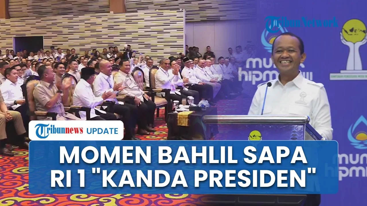 Kelakar Bahlil Panggil Prabowo 'Kanda Presiden' saat Munas HIPMI: Suasana Makin Akrab