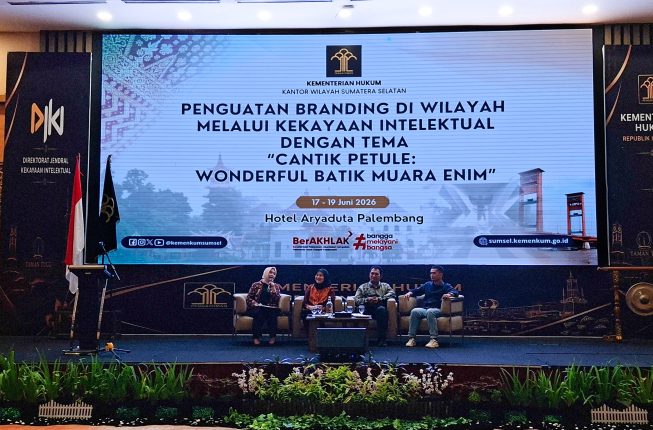 Kemenkum Sumsel Dorong Batik Muaraenim Jadi Produk Unggulan Nasional Lewat Penguatan Branding Berbasis Kekayaan Intelektual