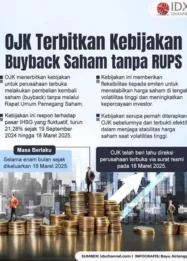 OJK: 64 Emiten Telah Buyback Saham Tanpa RUPS Senilai Rp 17,12 Triliun, Stabilisasi Pasar Modal Terus Berlanjut