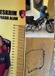 Pemuda Pagaralam Ditangkap Usai Curi Rp80 Juta dan Emas 18 Suku, Kabur hingga ke Banyuasin