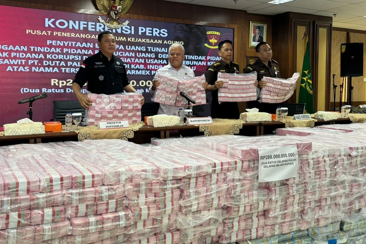 Penampakan Uang Rp1 T yang Diserahkan Kejagung ke Negara: Hasil Lelang Aset Eddy Tansil