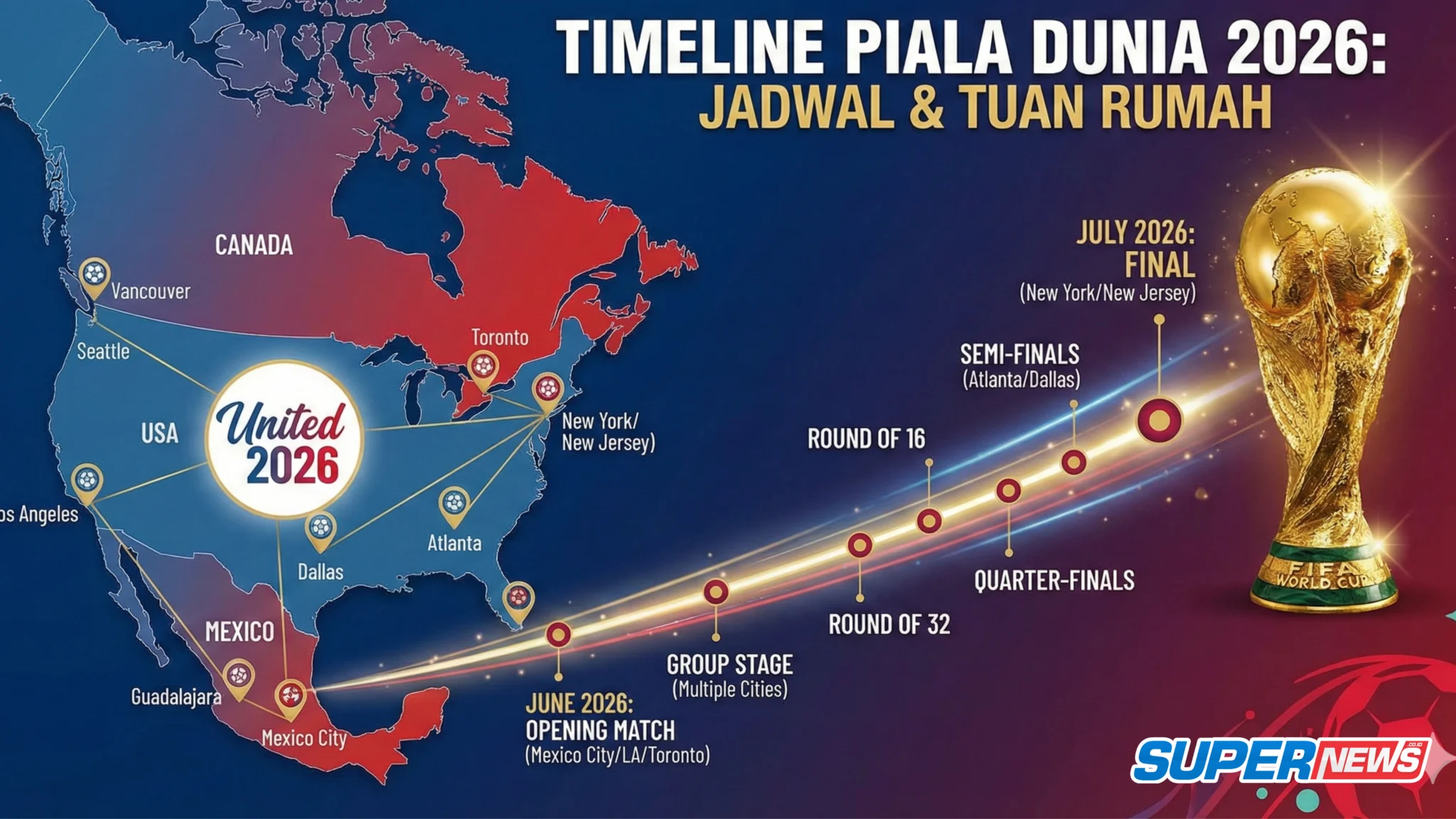 Piala Dunia 2026 Baru Mainkan 2 Laga Perdana, Rekor 16 Tahun Pecah Seketika