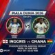 Prediksi dan Statistik Inggris vs Ghana Waktunya Amankan Tiket Babak 32 Besar