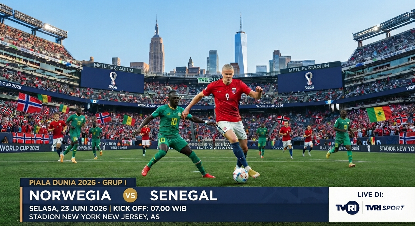 Prediksi dan Statistik Norwegia vs Senegal: Pertahanan Singa Teranga Diuji Erling Haaland