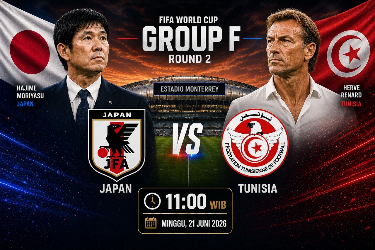 Prediksi dan Statistik Tunisia vs Jepang Berebut Kemenangan Pertama di Piala Dunia 2026