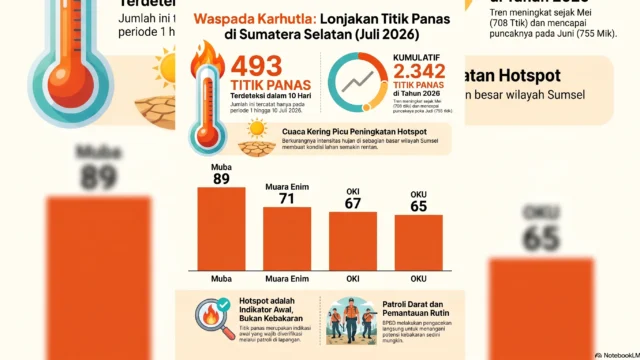 Ancaman Karhutla Meningkat, Ratusan Titik Hotspot Terpantau di Awal Juli