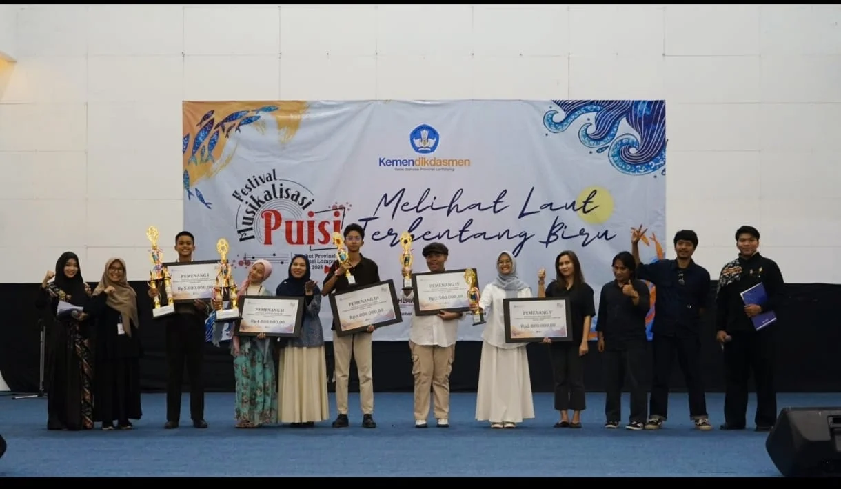 Balai Bahasa Lampung Gelar Final Festival Musikalisasi Puisi: Kreativitas Siswa Berpadu dengan Seni dan Sastra