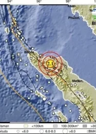 BMKG Catat Gempa Berkekuatan 2,2 Magnitudo Guncang Bener Meriah