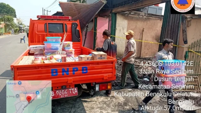 BPBD Salurkan Bantuan Kebakaran Darurat untuk Korban Kebakaran di Seginim