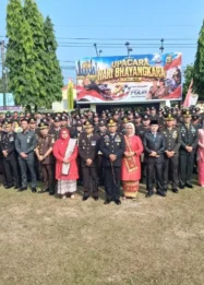 Dandim Way Kanan Hadiri HUT Bhayangkara ke-80, Sinergi TNI-Polri Kuatkan Stabilitas Nasional