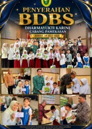 Dharmayukti Karini Cabang Pamekasan Serahkan Bantuan Dana Beasiswa untuk Anak Pegawai Peradilan