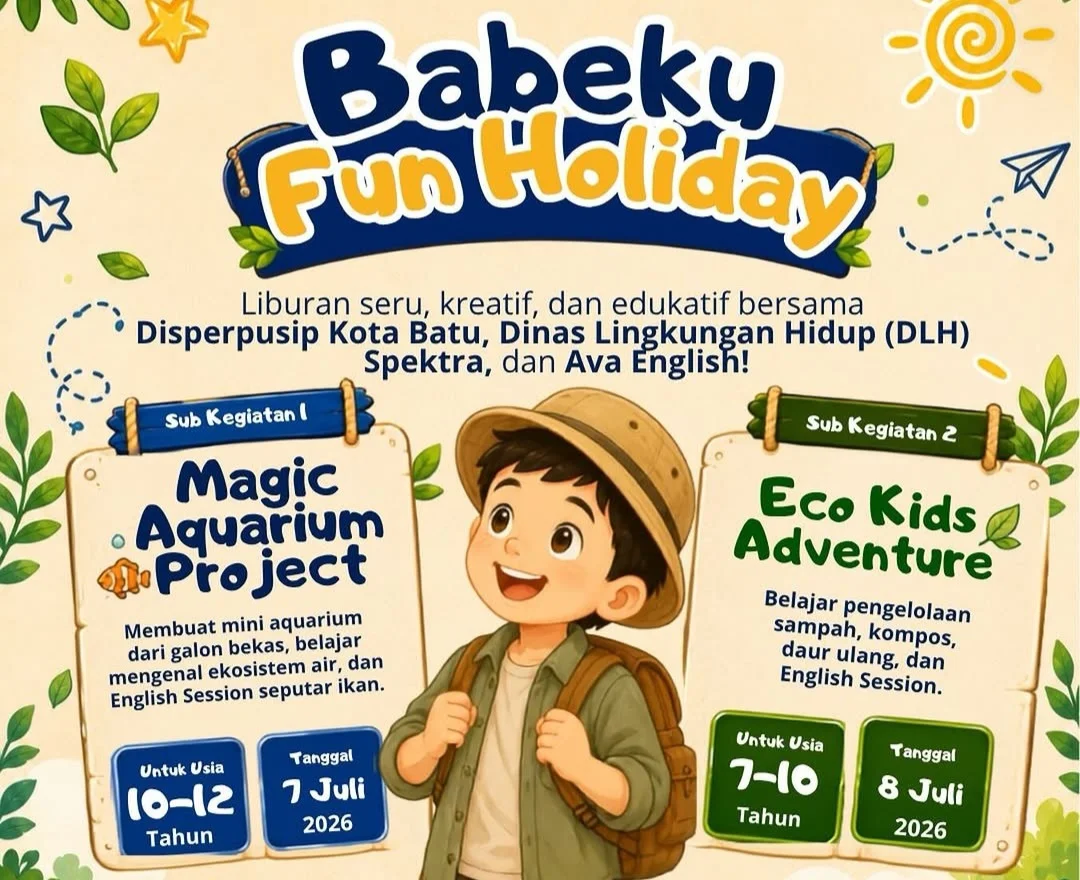 Disperpusip Kota Batu Hadirkan BABEKU Fun Holiday: Inovasi Pendidikan Anak di Tengah Libur Sekolah