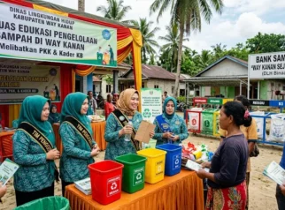 DLH Way Kanan Gandeng PKK dan Kader KB Tingkatkan Edukasi Pengelolaan Sampah