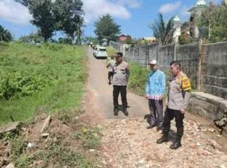 Kapolresta Bengkulu Tinjau Dua Jembatan Putus di Betungan, Upaya Percepatan Perbaikan Infrastruktur