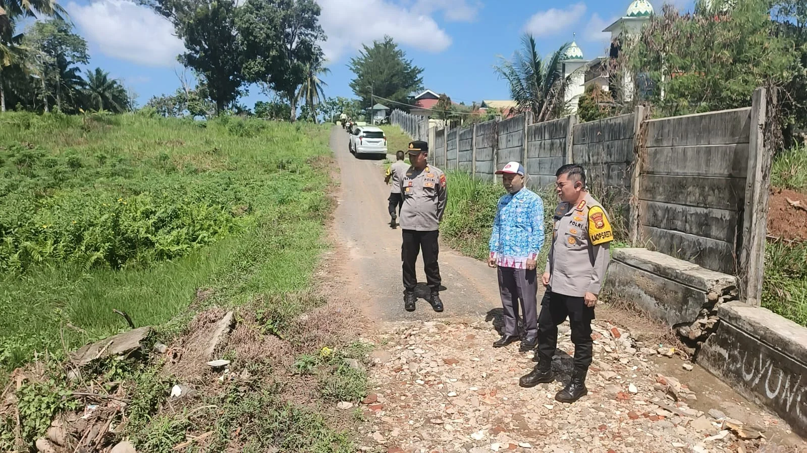 Kapolresta Bengkulu Tinjau Dua Jembatan Putus di Betungan, Upaya Percepatan Perbaikan Infrastruktur