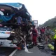 Kecelakaan Bus Pelangi di Tol Pekanbaru-Dumai, Dua Orang Meninggal Dunia
