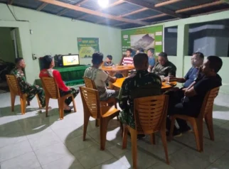 Kodim 0423BU dan Jajaran Koramil Gelar Nobar Piala Dunia Bersama Warga: Mempererat Kemanunggalan TNI-Rakyat