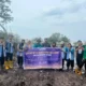 Mahasiswa Kukerta UNRI Tanam Mangrove Cegah Abrasi Selatbaru Bersama