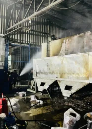 Mesin Oven Pengering Kelapa PT ASA Terbakar