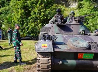 Pangdam IBB Tinjau Uji Siap Tempur Pleton Yonkav 6 NK di Medan