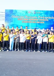Pemkab Muba Perkuat Stabilitas Kamtibmas lewat Senam Bersama Polri: Sinergi Lintas Instansi di Markas Polres
