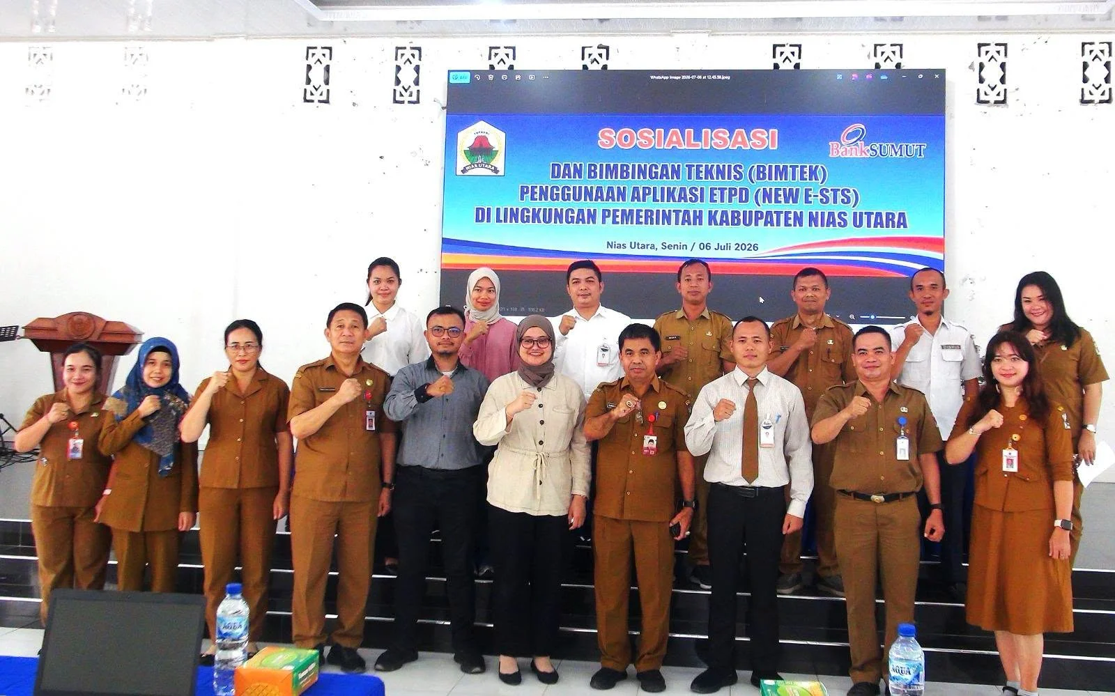 Pemkab Nias Utara Gelar Bimtek Aplikasi New e-STS Bersama Bank Sumut