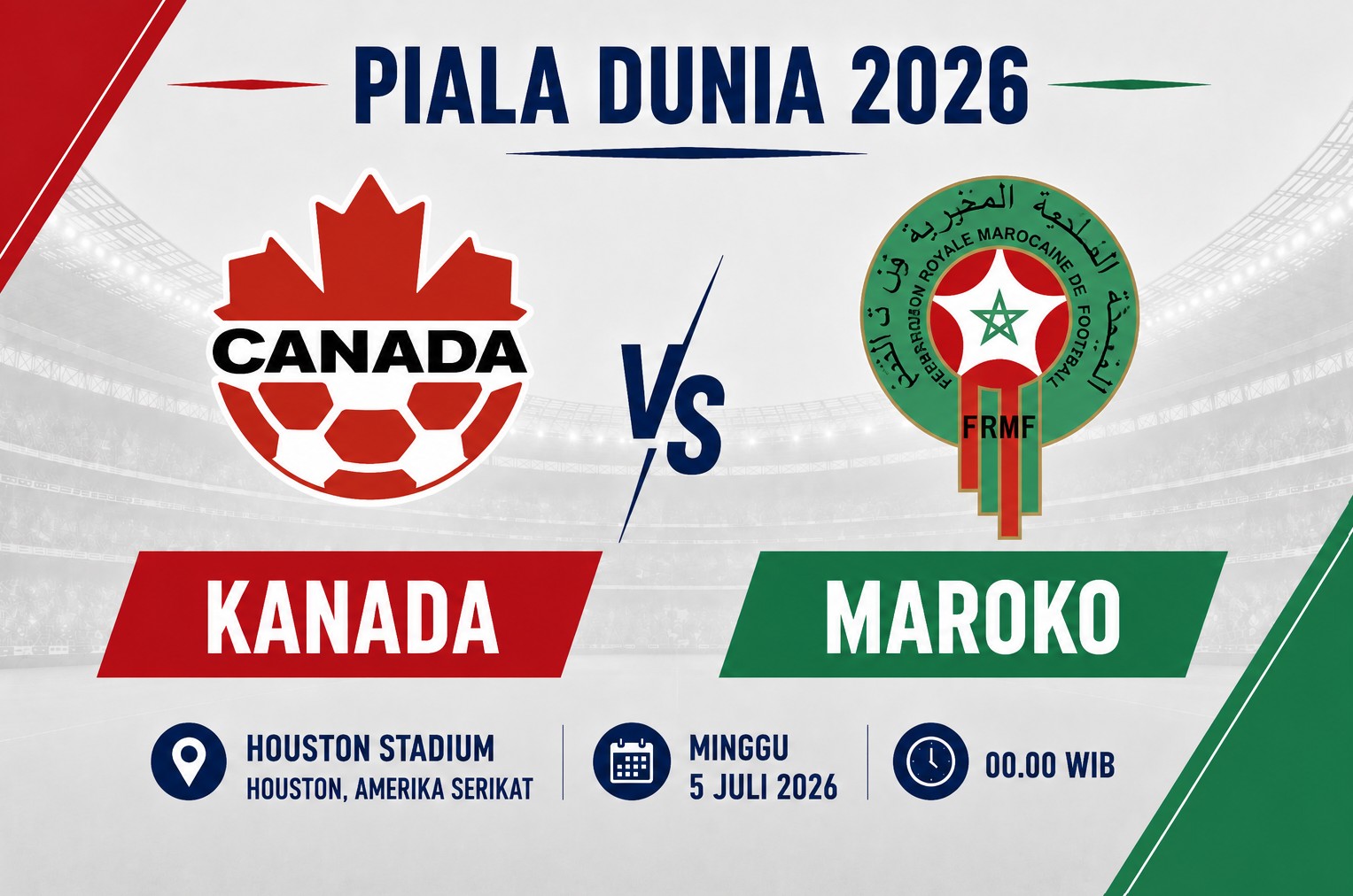 Prediksi dan Statistik Kanada vs Maroko: Misi Berat The Canucks Menghadapi Singa Atlas di Piala Dunia 2026