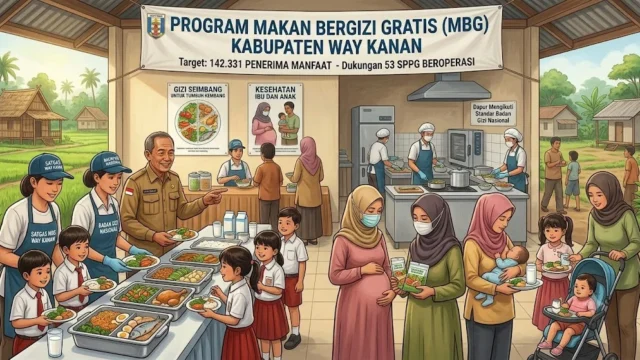 Program Makan Bergizi Gratis (MBG) Way Kanan Targetkan 142.331 Penerima Manfaat