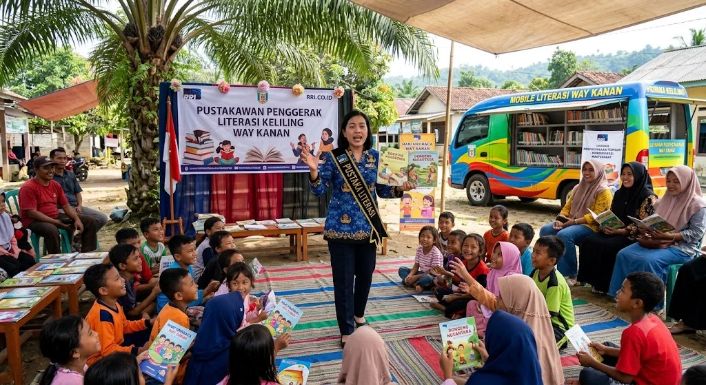 Pustakawan Way Kanan Menjadi Penggerak Literasi Masyarakat