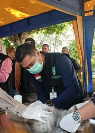 Ratusan Hewan Peliharaan di Bengkalis Dapat Vaksin Rabies Gratis, Program Berlanjut hingga September 2026