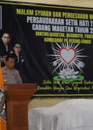 Ratusan Personel Amankan Pengesahan Warga Baru PSHT di Magetan: Koordinasi Ketat dan Tantangan Keamanan