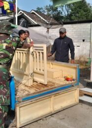 Rehabilitasi Mushola An Nur TMMD Reguler ke-129 Masuki Tahap Finishing, Satgas dan Warga Kompak Gotong Royong