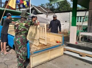 Rehabilitasi Mushola An Nur TMMD Reguler ke-129 Masuki Tahap Finishing, Satgas dan Warga Kompak Gotong Royong