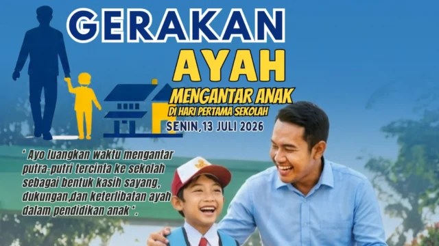 RRI Meulaboh Dorong Gerakan Ayah Antar Anak di Hari Pertama Sekolah