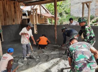 Semangat Kebersamaan dalam Dominasi Pembongkaran Rumah Mbah Parmi pada TMMD ke-129