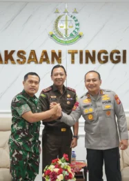 Sinergi Tiga Pilar Penegak Hukum, Kajati Riau Sambut Kunjungan Pangdam dan Kapolda