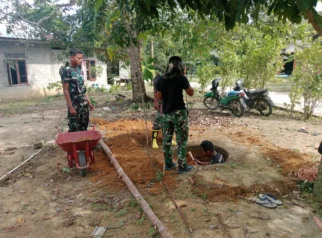 TMMD Ke-129: Kodim 0315 Tanjungpinang Bangun Sumur Bor di Desa Lancang Kuning, Bintan