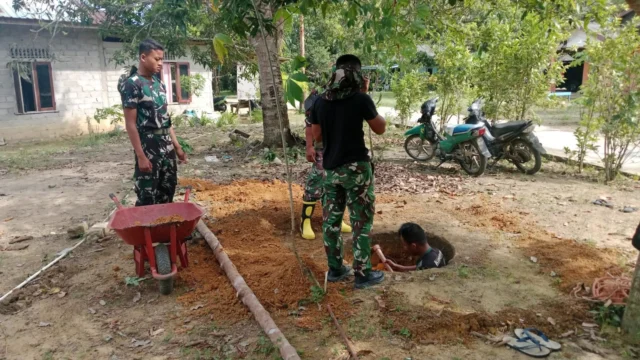 TMMD Ke-129: Kodim 0315 Tanjungpinang Bangun Sumur Bor di Desa Lancang Kuning, Bintan