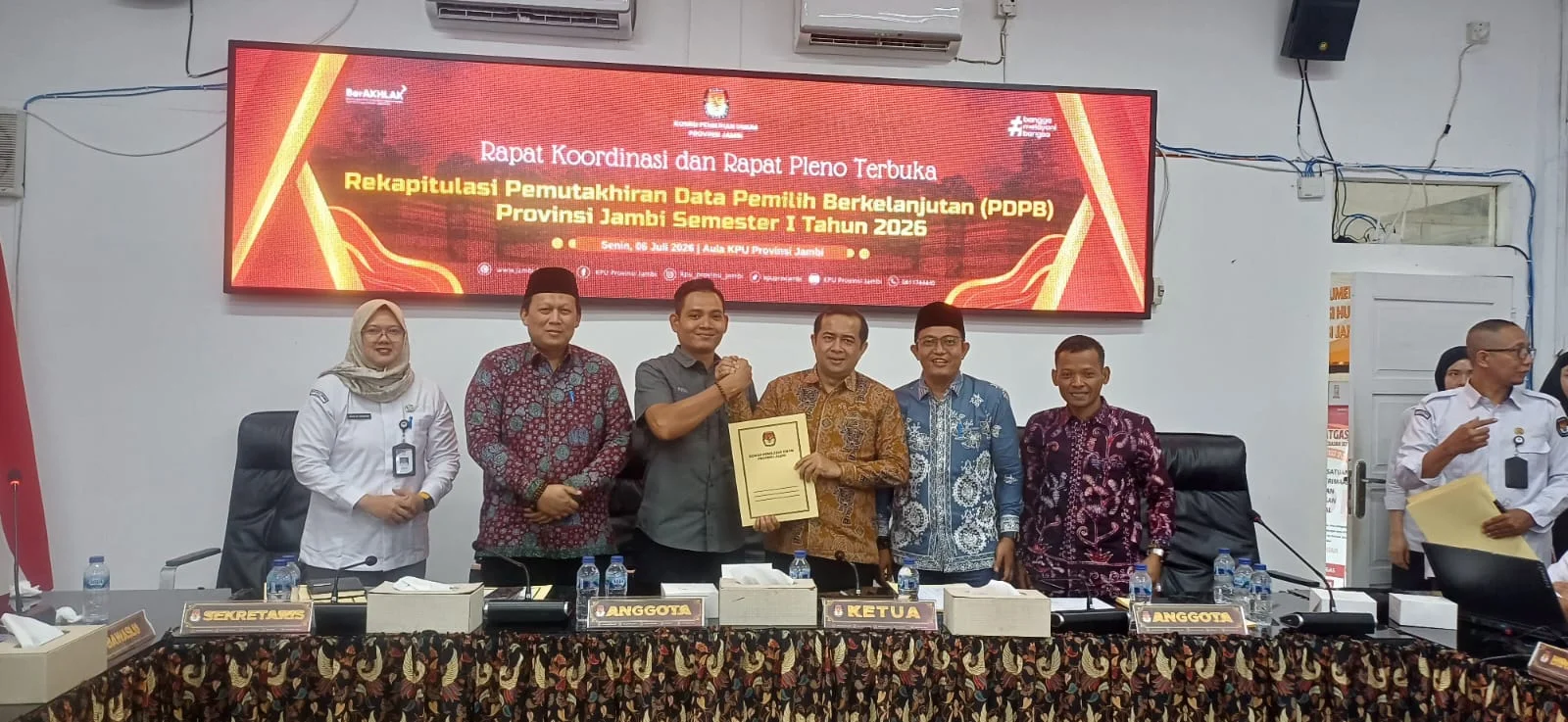 Warga Binaan Lapas Klas II A Jambi Resmi Ditetapkan sebagai Pemilih Kabupaten Muaro Jambi